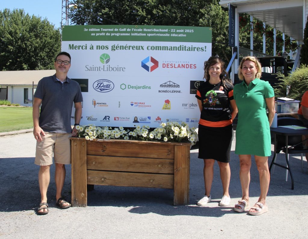Patrice, Karina et Mylène (affiche des commanditaires)